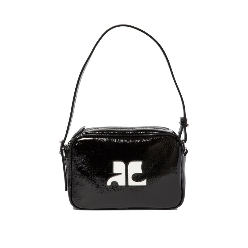 Courrges Black ‘Reedition Naplack Mini’ Crossbody Bag