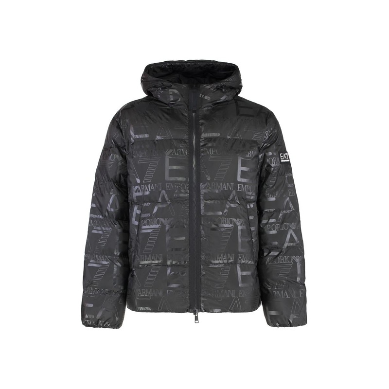 Ea7 Emporio Armani Hooded Full-Zip Down Jacket