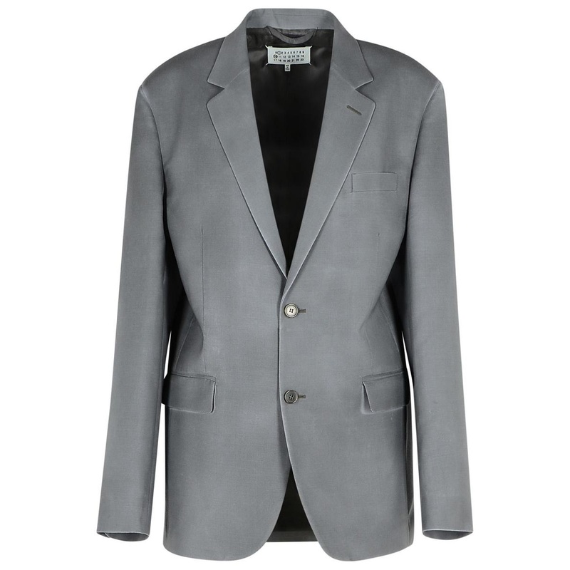 Maison Margiela Grey Mohair Blend Blazer