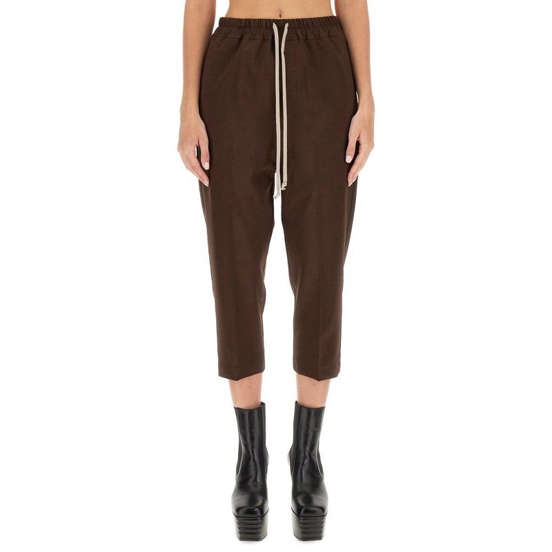 Rick Owens Drawstring Astaires Cropped Pants