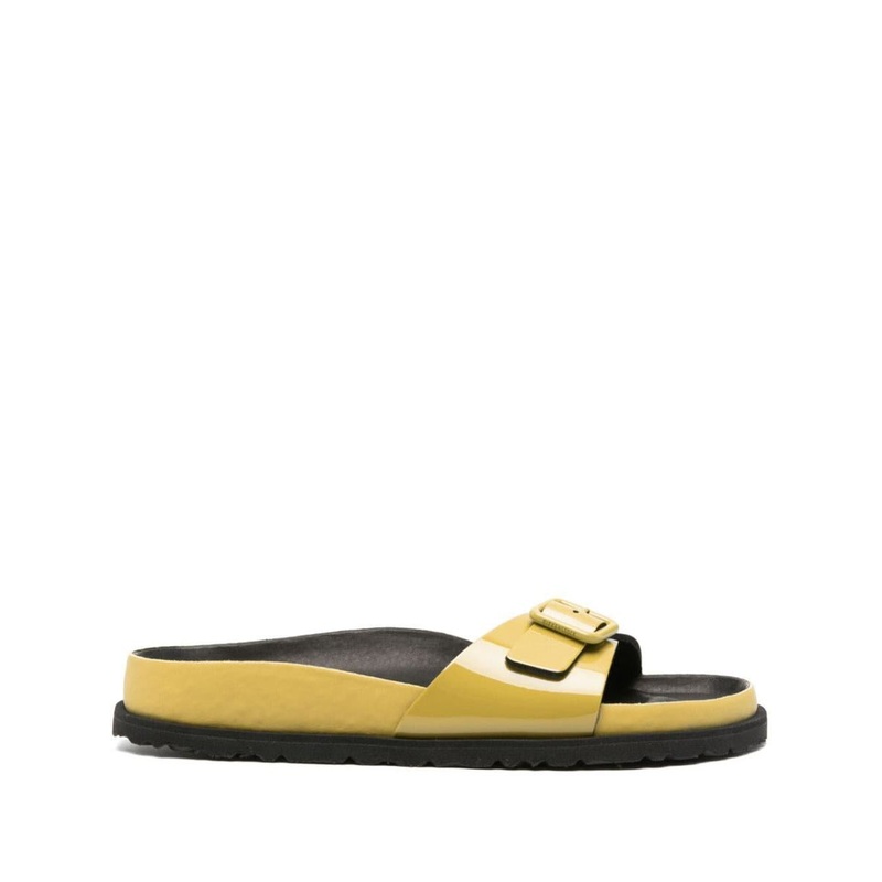 Birkenstock Madrid Shiny Patent Leather Slides Shoes