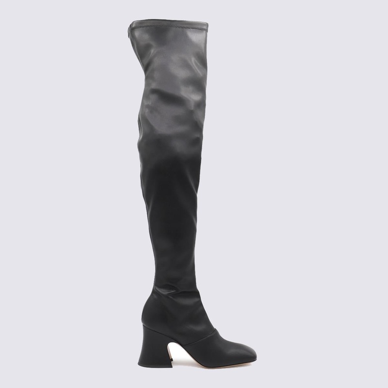 Chlo Black Leather Boots