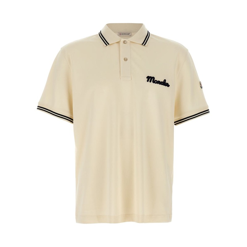 Moncler Logo Embroidery Polo Shirt