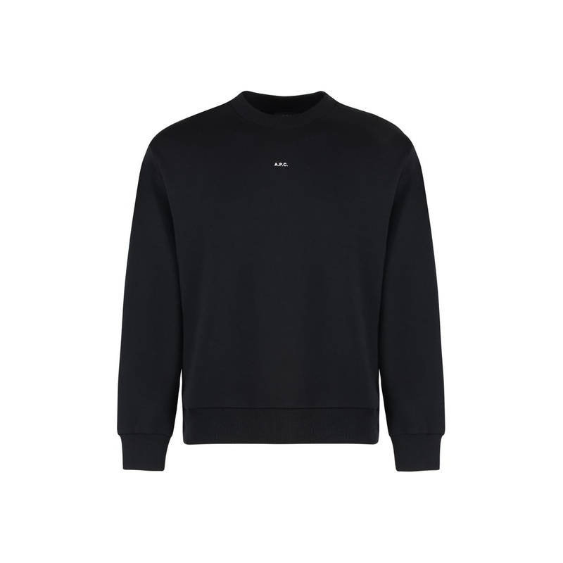 A.P.C. Boxy Micro Logo Cotton Crew-Neck Sweatshirt