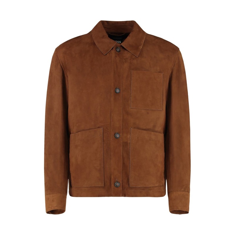 Boss Leather Overshirt