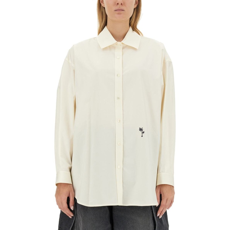 Palm Angels Shirt With Embroidered Logo