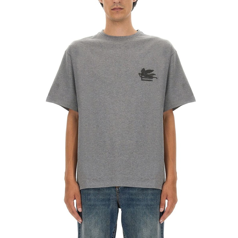 Etro T-Shirt With Pegasus Embroidery