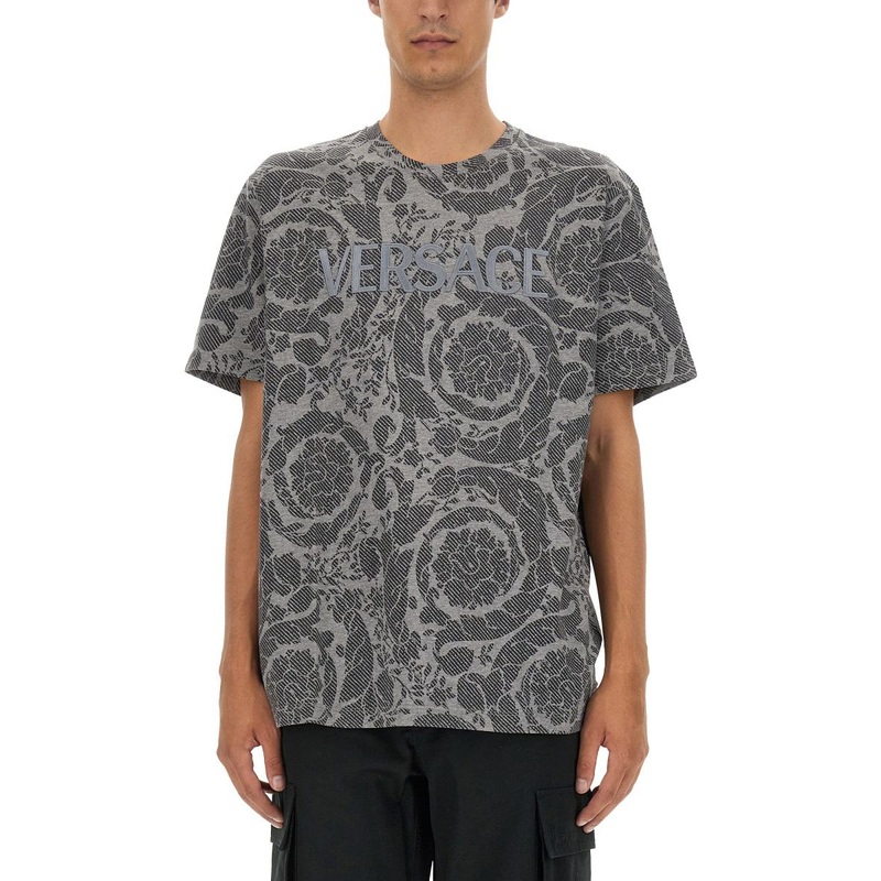 Versace Silhouette Baroque Logo T-Shirt