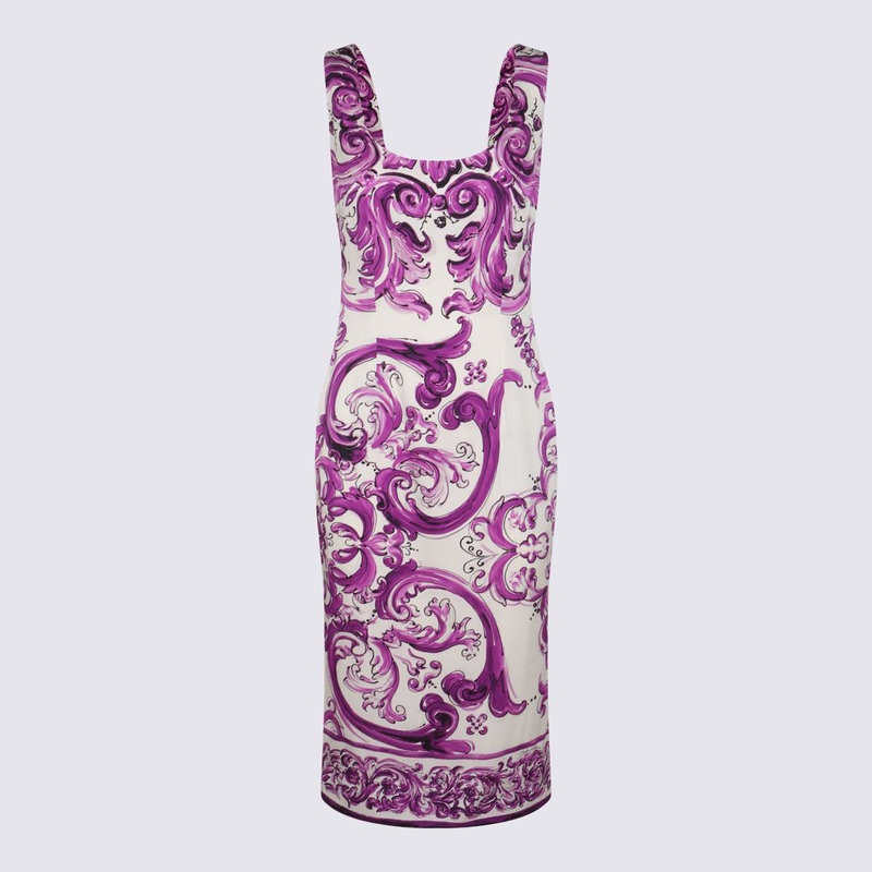 Dolce & Gabbana Violet Midi Dress