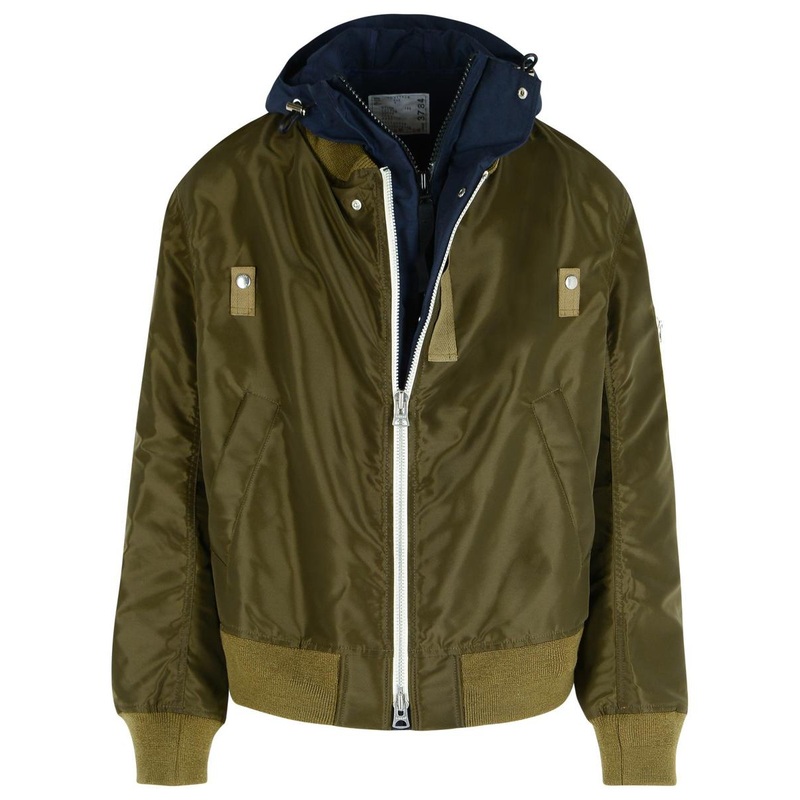 Sacai Green Nylon Jacket