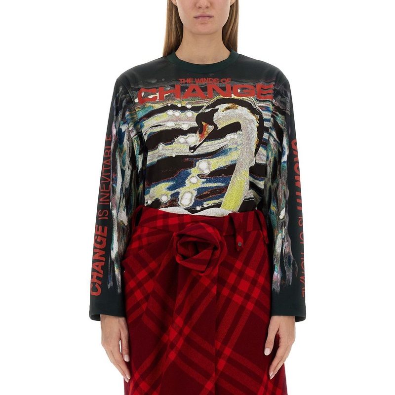 Burberry Swan Print Sweater