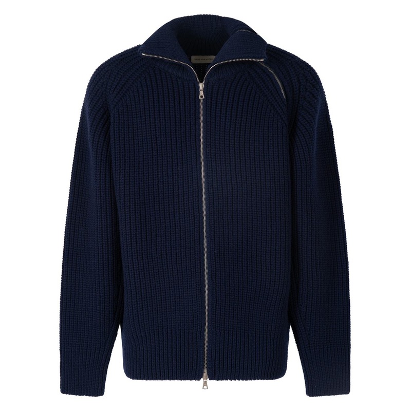 Dries Van Noten Monty Full-Zip High Neck Sweater Clothing