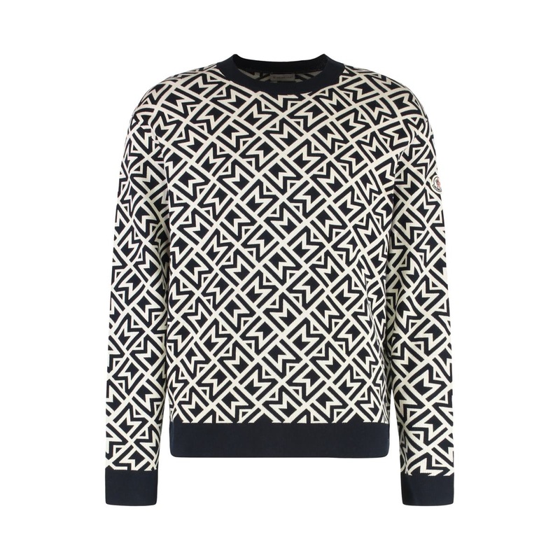 Moncler Jacquard Cotton Sweater