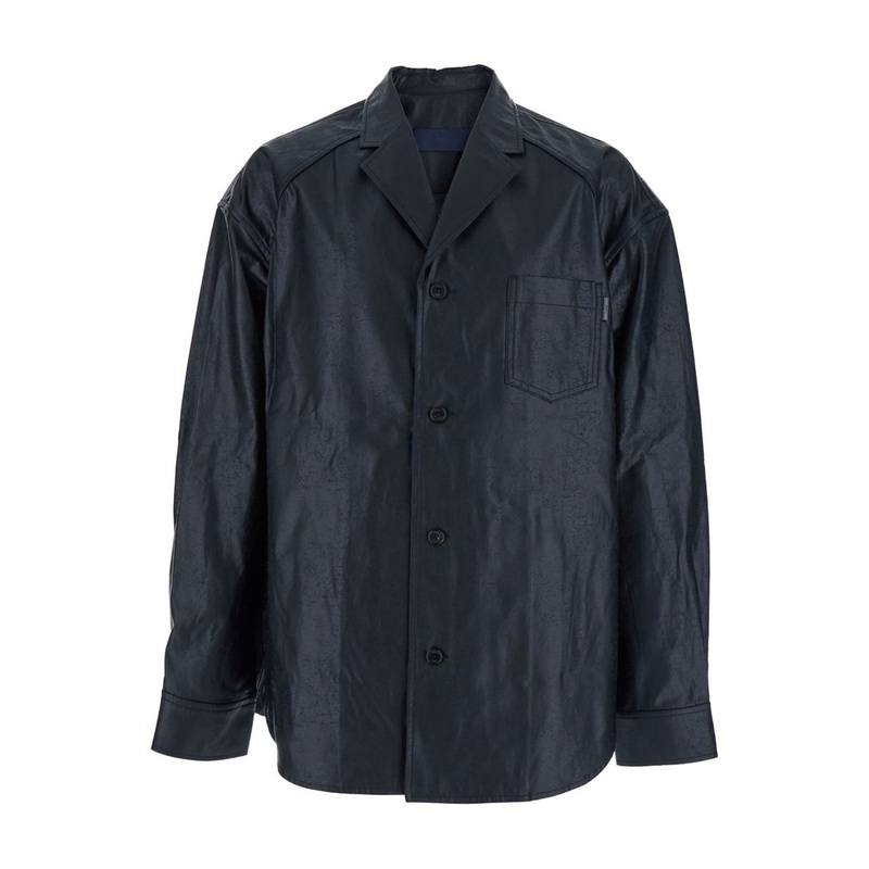 Coated Cotton Tailored Collar Shirts