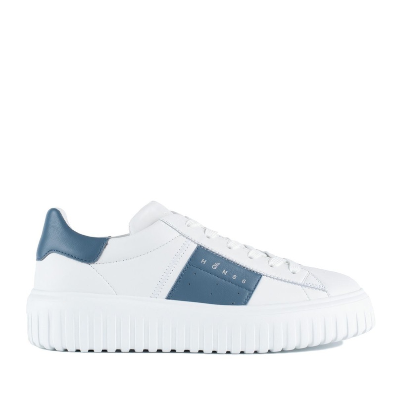 Hogan White H-Stripes Sneakers