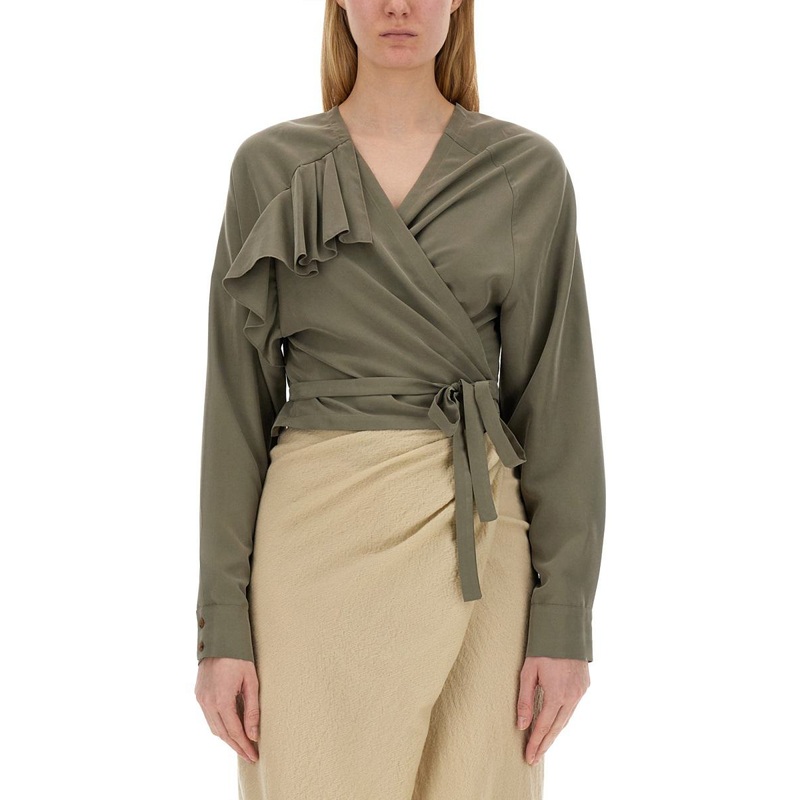 Alysi Top With Ruffles