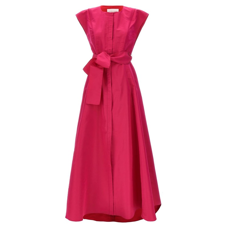 Carolina Herrera Long Bow Dress