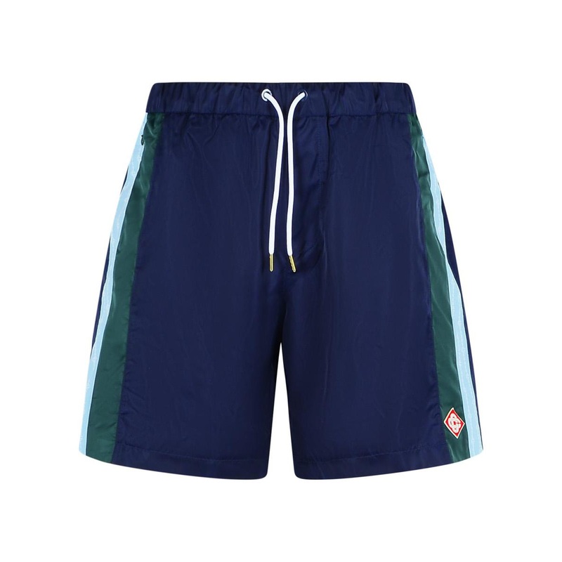 Casablanca ‘Track’ Blue Polyester Bermuda Shorts