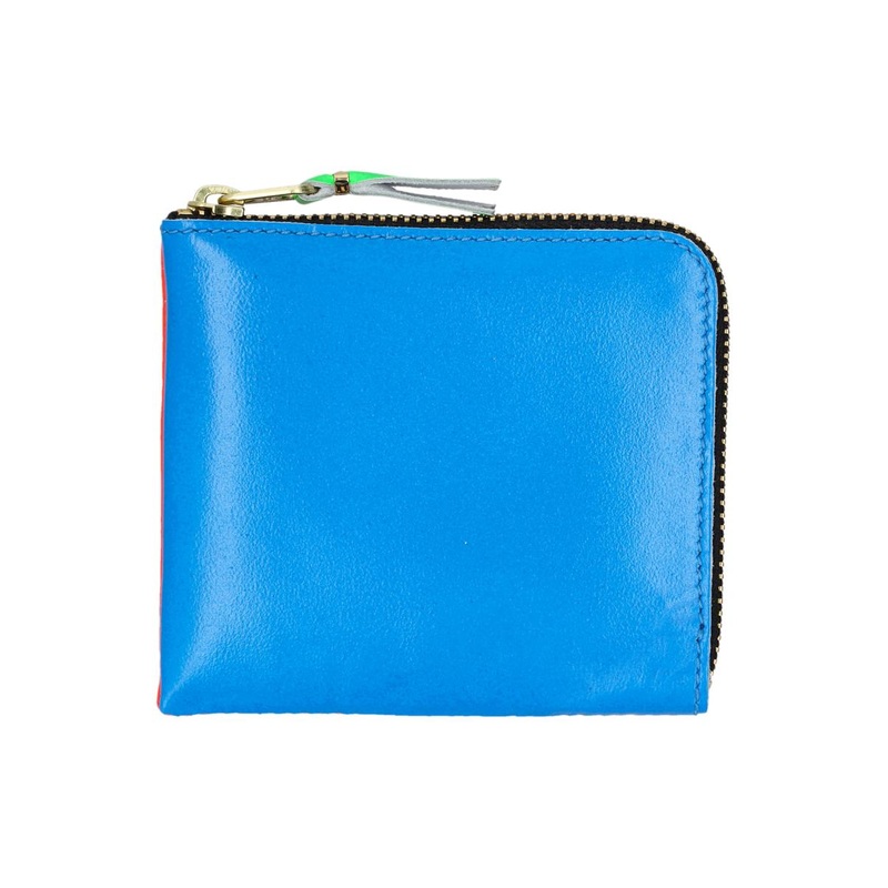 Comme Des Garons Super Fluo Small Zip Coin Wallet
