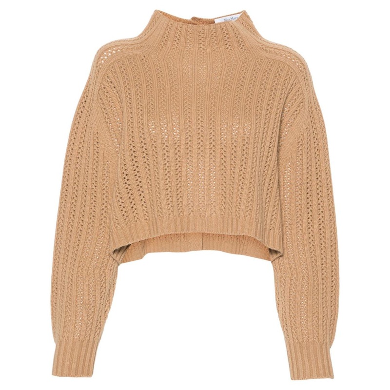 Max Mara Sweaters Camel