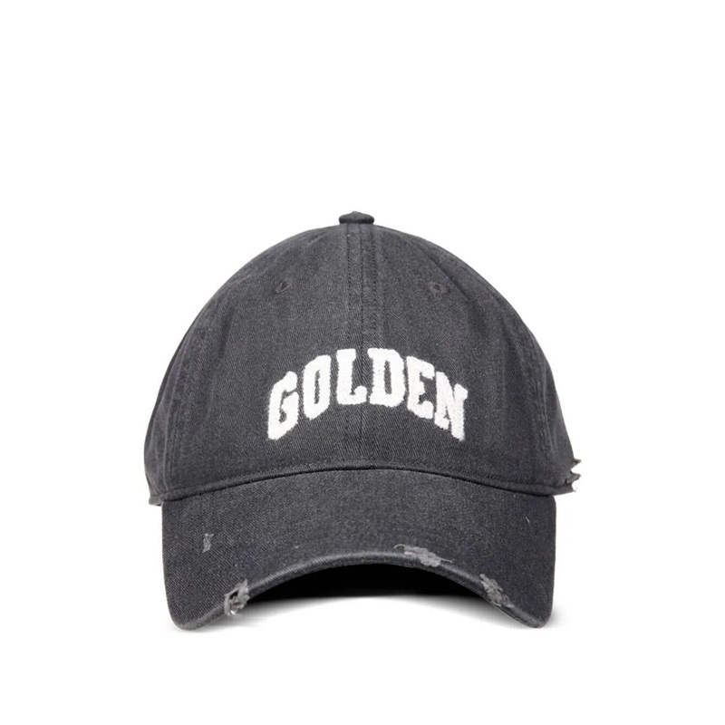 Golden Goose “Journey Baseball” Cap Dyed Cotton Twill Golden Embroidery Accessories