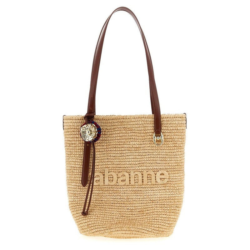 Rabanne ‘Natural Raffia Tote Bag’ Shopping Bag