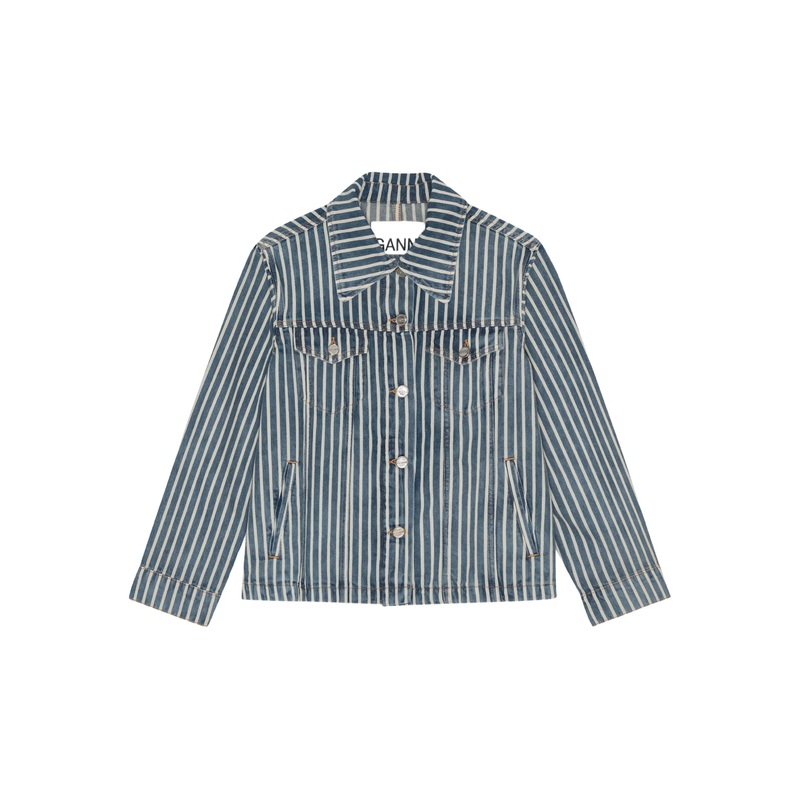 Light Stripe Denim Jacket