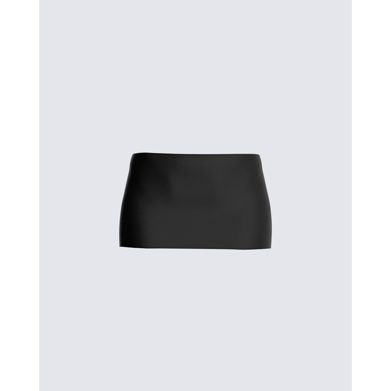 Monique Black Mini Skirt