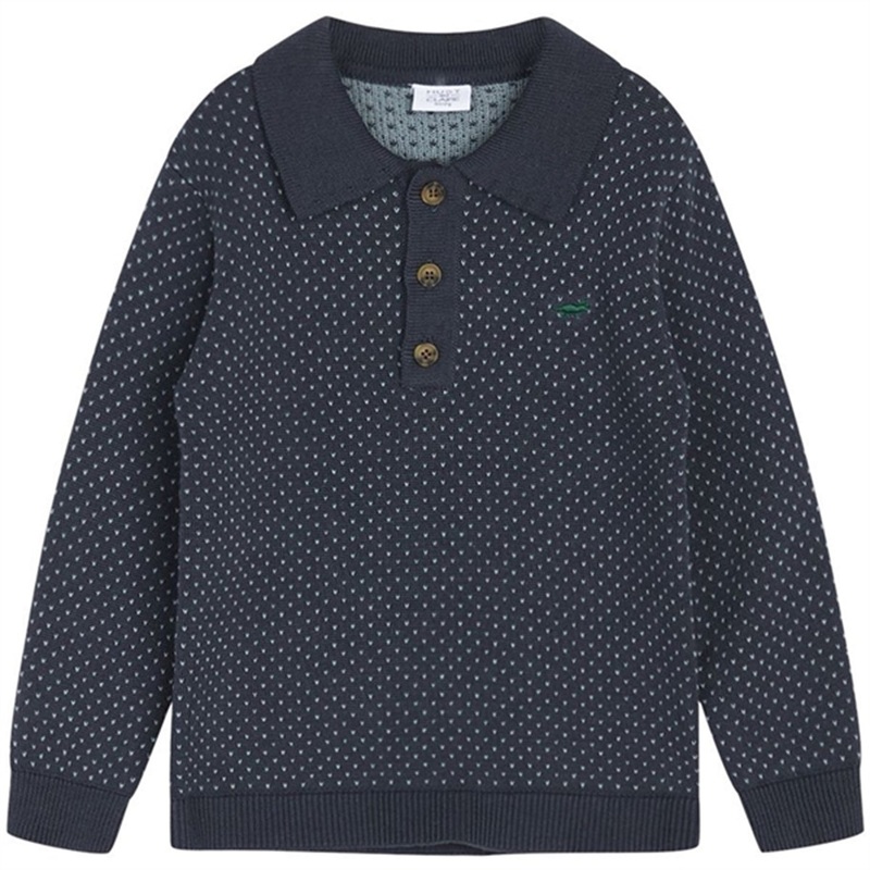 Hust \u0026 Claire Mini Blue Night Pete Knit Sweater