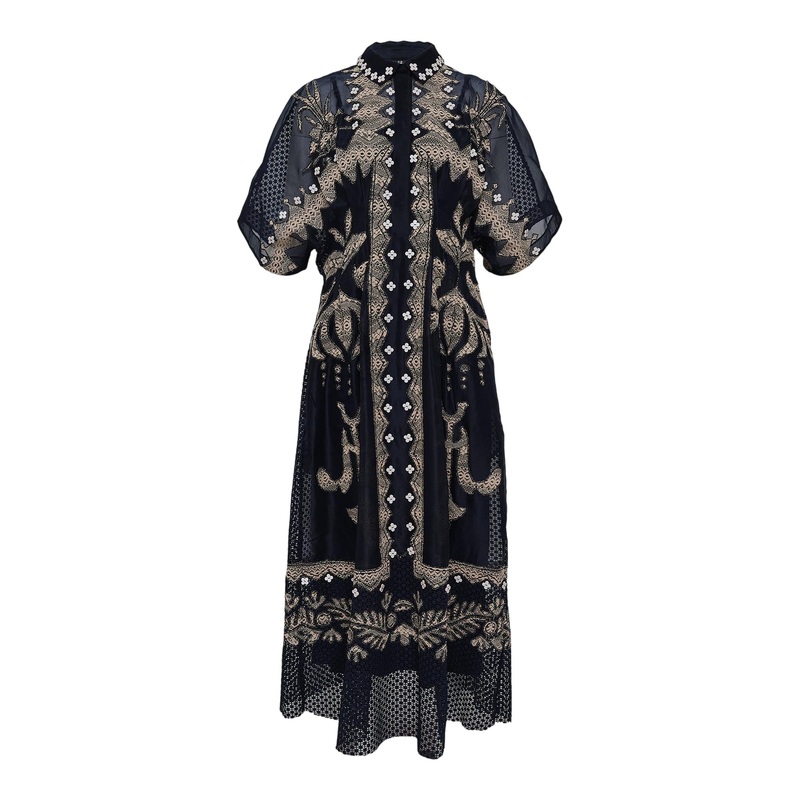 Organza Mix Lace Dress