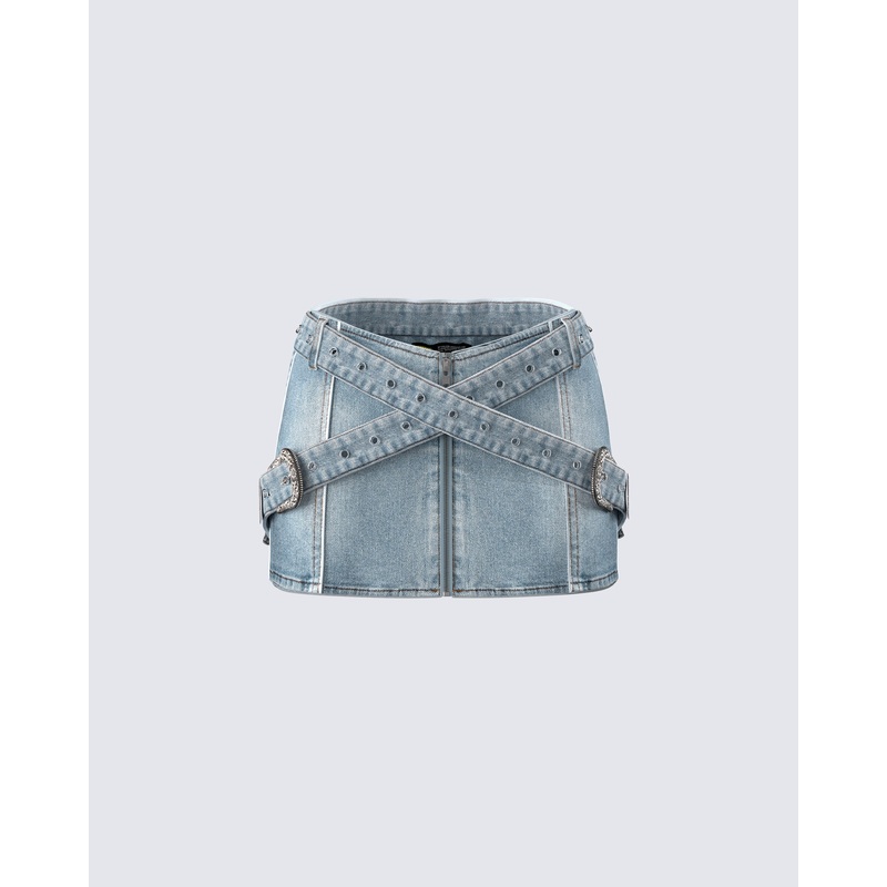 Eirene Denim Mini Skirt