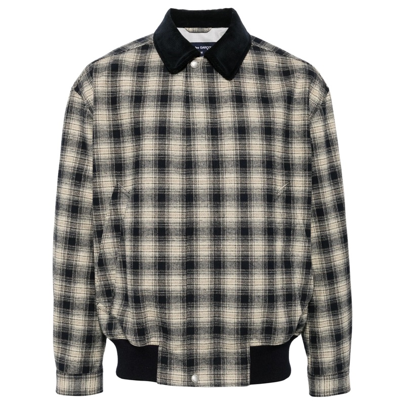 Cotton Flannel Check Triple Layer Blouson