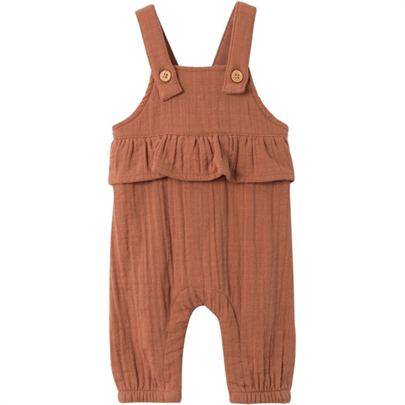 Lil’Atelier Carob Brown Tuda Loose Overall