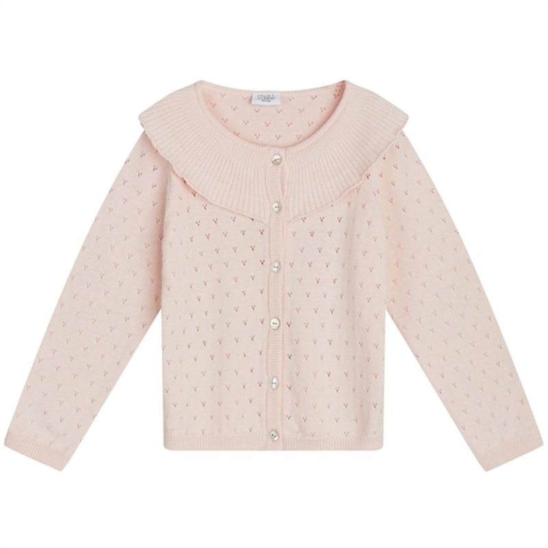 Hust \u0026 Claire Mini Pen Cardigan Skin Chalk