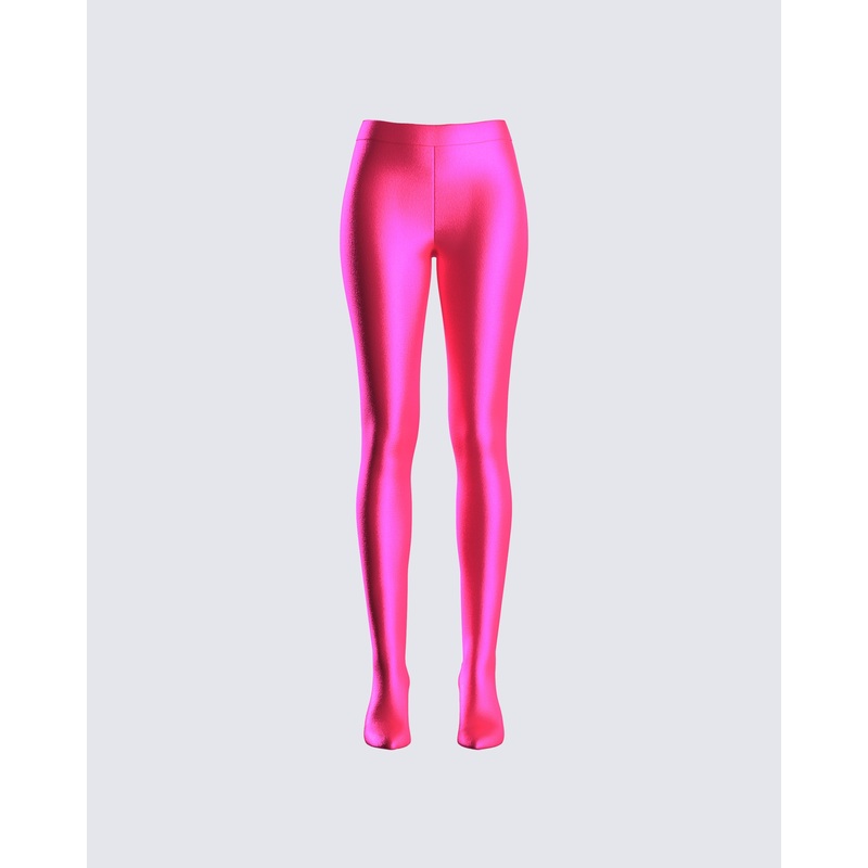 Lux Pink High Heel Leggings