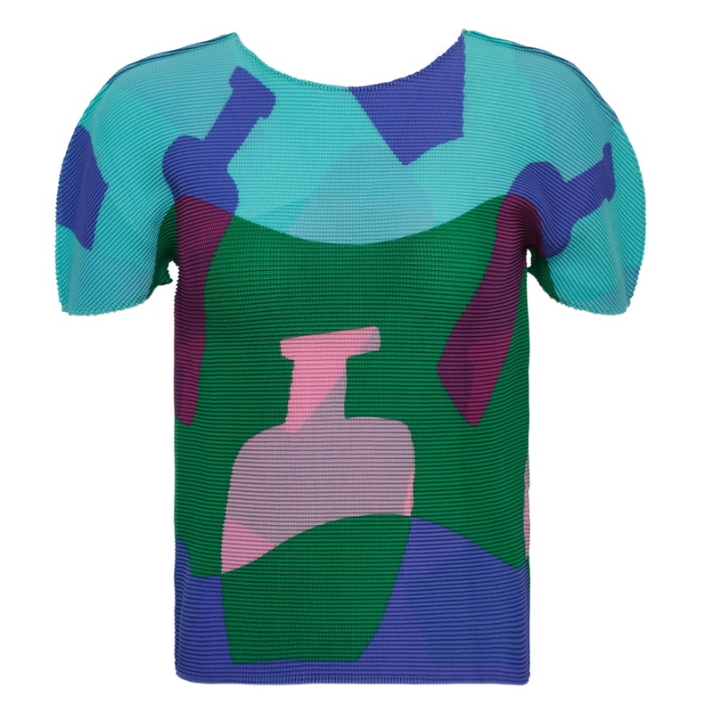 Bottle Short Sleeve Round Neck Top