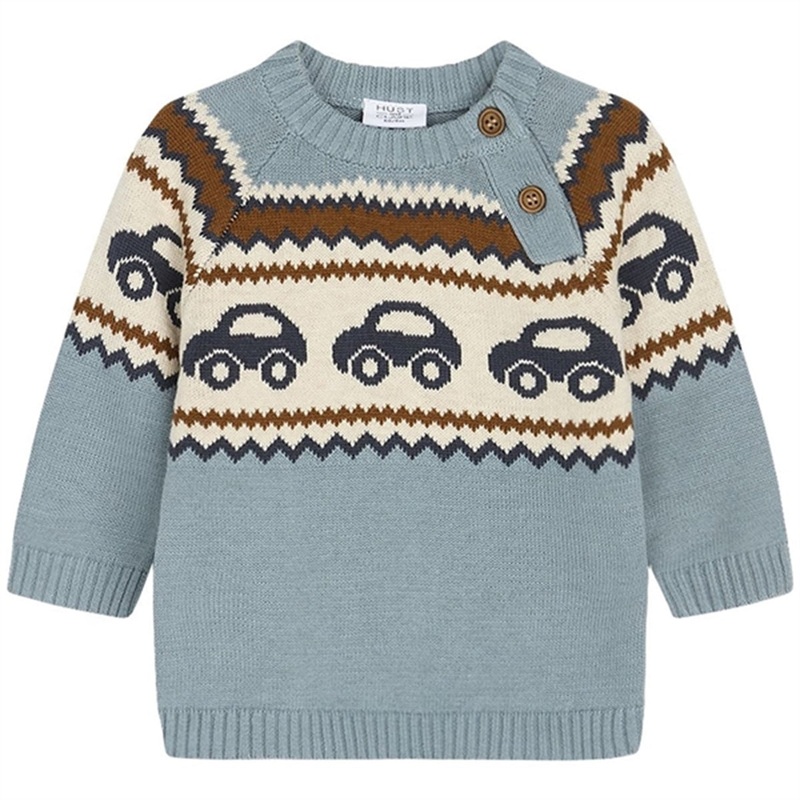 Hust \u0026 Claire Baby Iron Blue Palle Knit Sweater