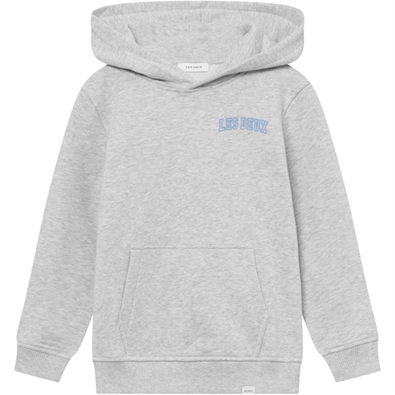 Les Deux Kids Snow Melange\/Washed Denim Blue Blake Hoodie 2.0