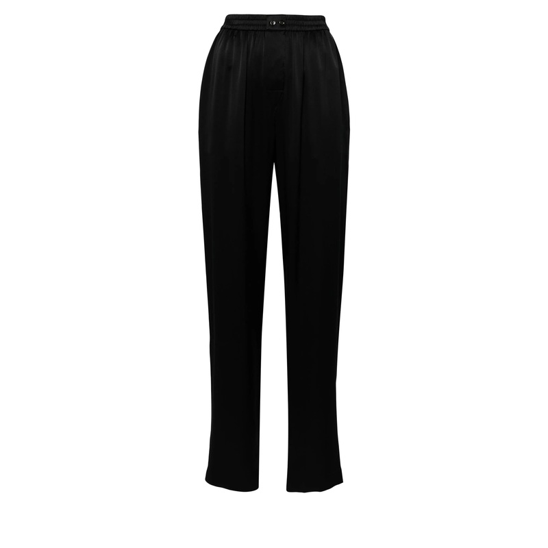 Logo Cutout Boxer-Style Pant In Silk