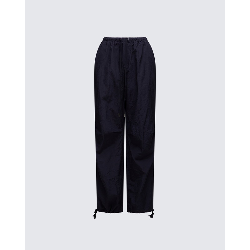 Finley Black Parachute Pant