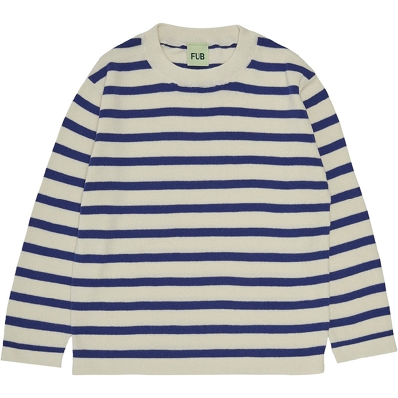 FUB Blouse Ecru\/Cobolt