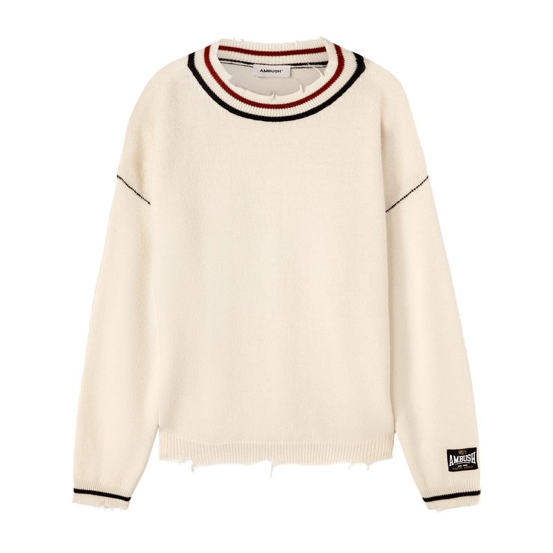 Rib Knit Crewneck Tofu Sweatshirt