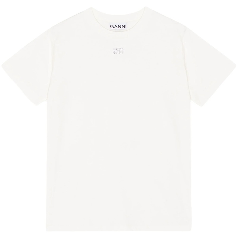 Basic Jersey Rhinestone Relaxed T-Shirt