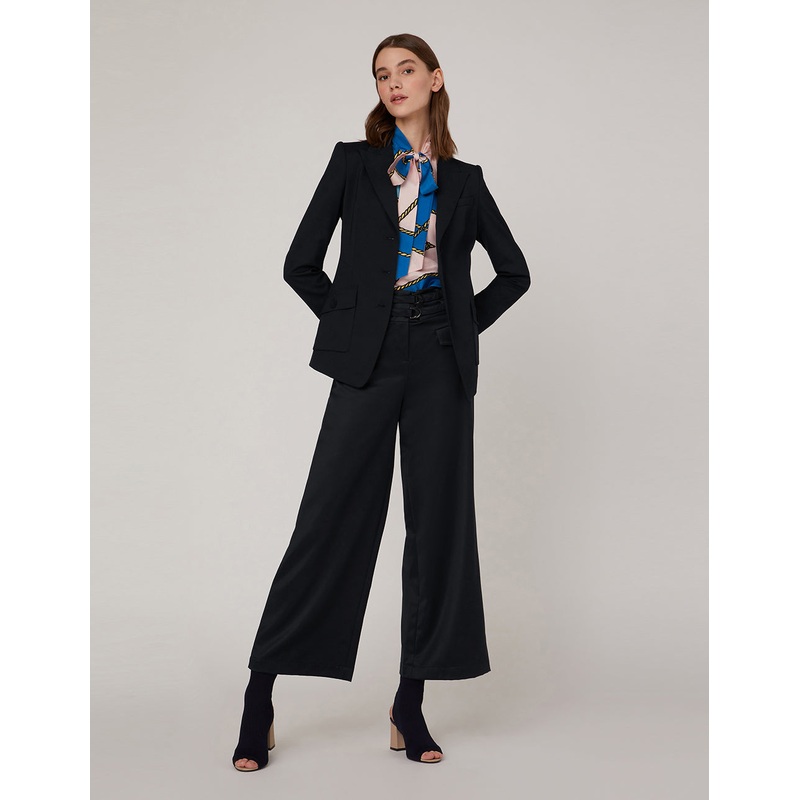 ROOMY FIT STRAIGHT LEG SUIT TROUSERS