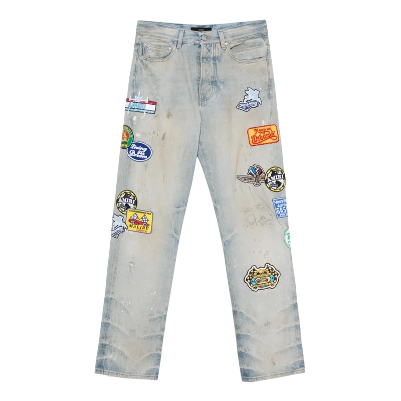 Station Patch Straight Jeans