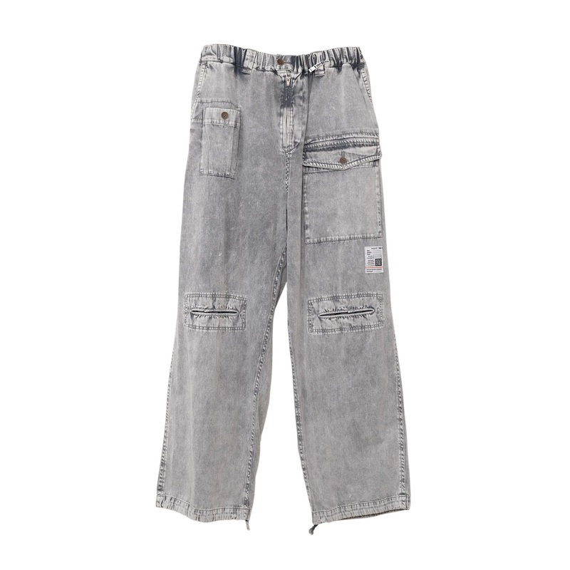 Loose Satin Military Trousers