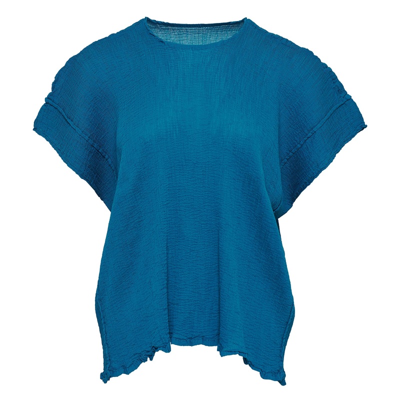 Square See-Through Crepe Top