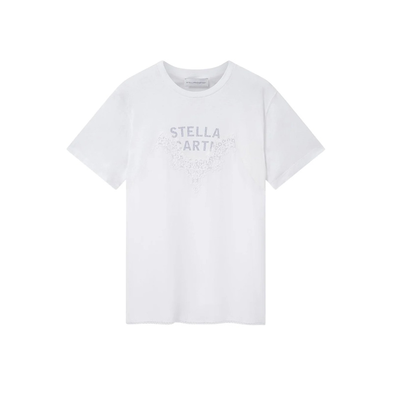 Lace Slip Jersey T-Shirt