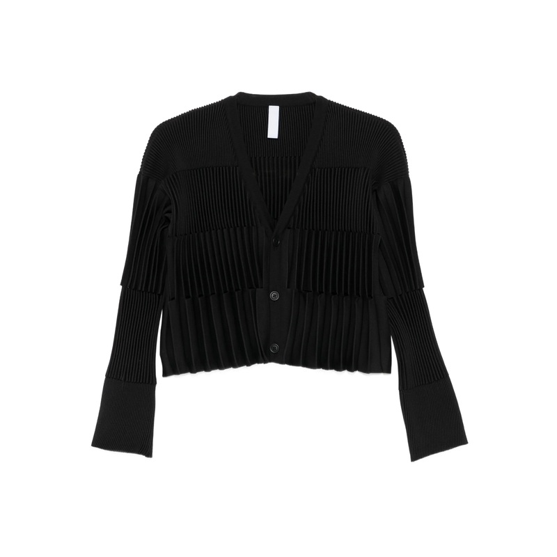 Accordion Cropped Cardigan