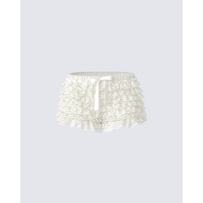 Daria Ivory Low Rise Bloomer Micro Short